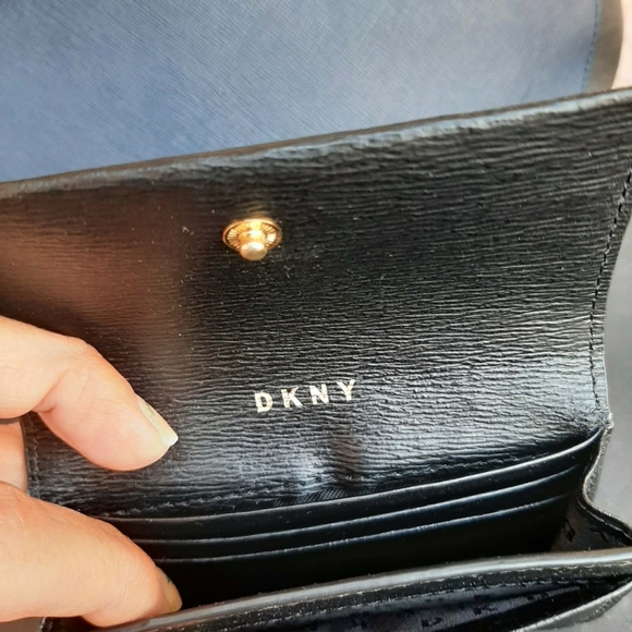 DKNY Y2K Midnight Blue & Black Saffiano Leather 3 Pc Set F/ 1998 - Picture 6 of 10